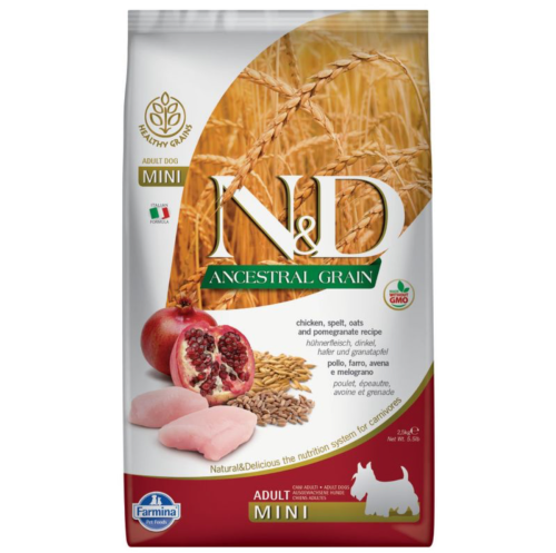 N&D Dog Small/Medium Light Chicken/Pomegranate Low Grain - 2,5kg 