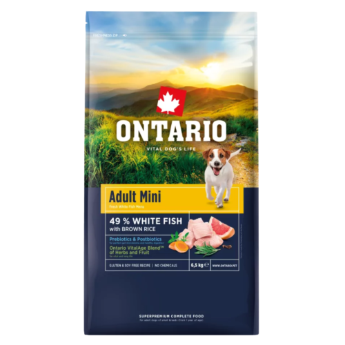 Ontario Dog Adult Mini Fish - 6,5 kg