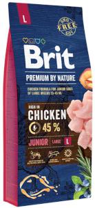 Brit Premium By Nature Dog Junior L Chicken - 15kg