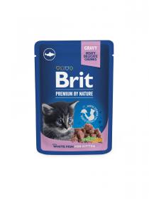 Brit Premium Cat Pocket Kitten Biała Rybka - 100g