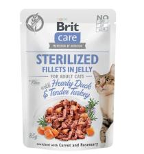 Bit Care Sterylizowane Filety w Galarecie z Pożywną Kaczką/Delikatnym Indykiem - 85g