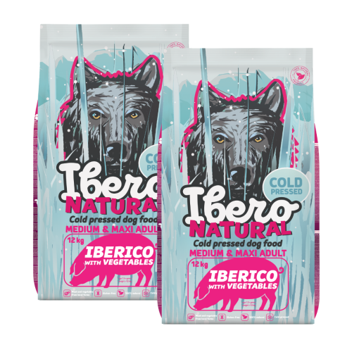 Karma Ibero Cold Press Dog Medium & Maxi Adult Iberico - 2 x 12 kg