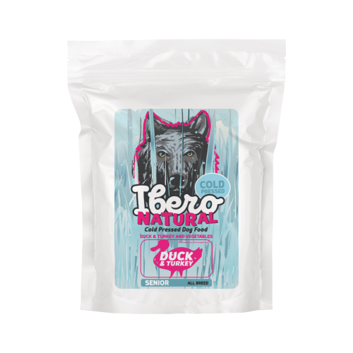 Ibero Cold Press Dog All Breed Senior & Light Duck&Turkey - 3 kg