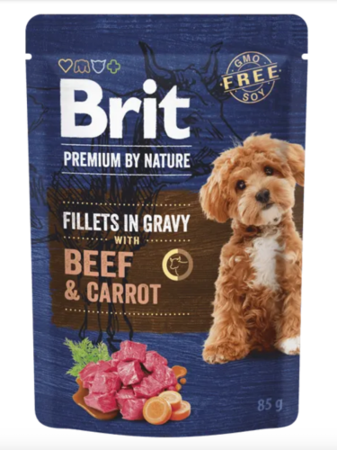 Brit Premium by Nature Adult Sos Wołowy/Marchewkowy - 85g