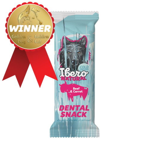 Ibero Dental Snacks Wołowina/Marchewka 70g - S/M (3 szt.)