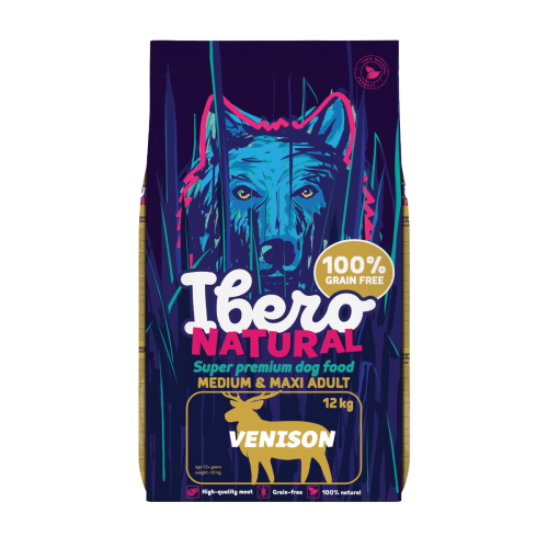 Ibero Grain Free Dog Medium & Maxi Adult Venison - 12kg