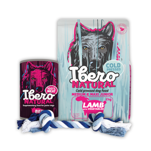 Ibero Cold Pressed Puppy Starter Pack - M/L Junior CP Lamb