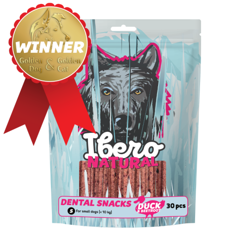 Ibero Dental Snacks Kaczką/Buraki 200g - S (30 szt.)