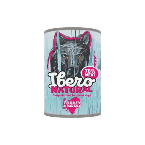Ibero Complete Low Grain Junior Turkey & Banana - 400g