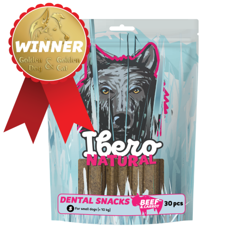 Ibero Dental Snacks Wołowina/Marchewka 200g - S (30 szt.)
