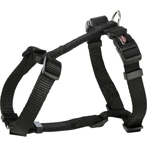 Szelki Trixie Premium "H" czarne - 2 cm/52 do 75 cm