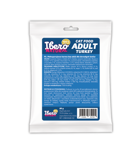 Próbka - Ibero Grain Free Cat Hairball Turkey - 80g