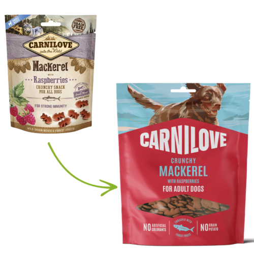 Carnilove Crunchy Snack 200g - Makrela z malinami