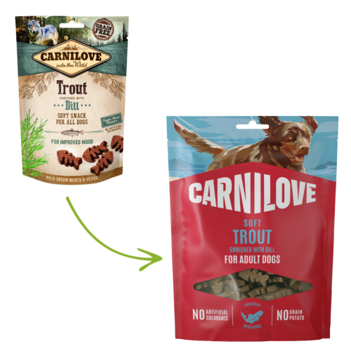 Carnilove Soft Snack 200g - Pstrąg z koperkiem