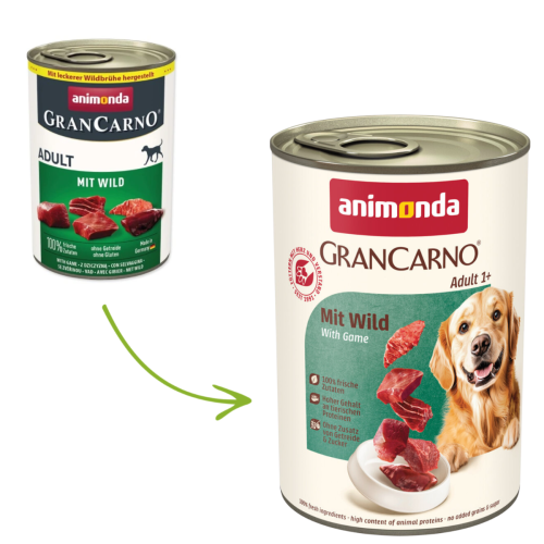 Animonda Grancarno Pies 400g - Dziczyzna