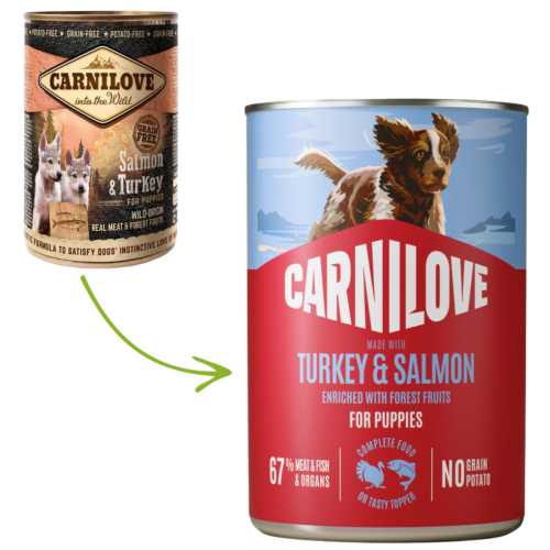 Karma dla dorosłych psów Carnilove Indyk i łosoś - 400 g