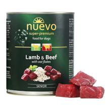 Nuevo Dog Senior Płatki Jagnięco-Wołowe/Owsiane - 400g