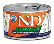 N&D Pumpkin Mini Starter Jagnięcina/Jagoda Bez Zbóż - 140g
