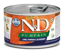 N&D Pumpkin Mini Puppy Jagnięcina/Jagoda Bez Zbóż - 140g
