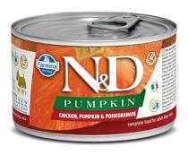 N&D Pumpkin Mini Adult Kurczak/Granat, Bez Zbóż - 140g