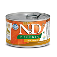 N&D Pumpkin Mini Adult Przepiórka Bez Zbóż - 140g
