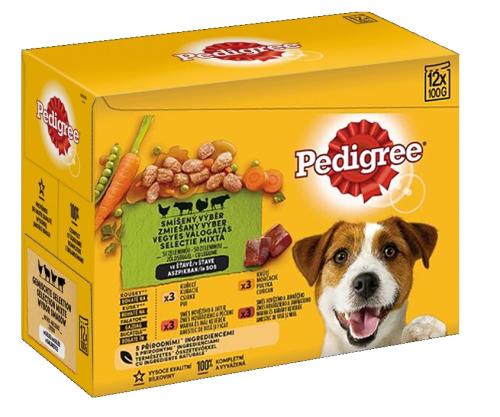 Pedigree Adult Mieszanka z warzywami w sosie - 12 szt