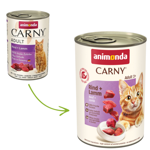 Animonda Carny Cat Wołowina/Jagnięcina - 400g
