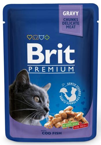 Brit Premium dla dorosłych w sosie 100g - Ryba z dorsza