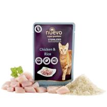 Nuevo Cat Pouch Sterylizowany Kurczak i Ryż - 85g