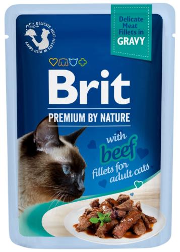 Brit Premium Adult Filety w Sosie 85g - Wołowina