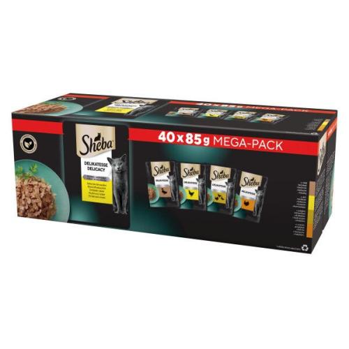 Sheba Delikatesse Przysmak Drobiowy - 40 x 85g