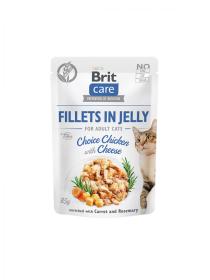 Brit Care Filety w Jelly Choice Kurczak z Serem - 85g