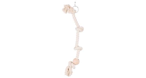 Trixie Wisząca Lina Bawełniana Z trzema węzłami - 60cm/23mm