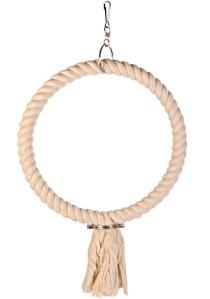 Trixie Wisząca Huśtawka Bawełniana Kółko z Węzłem - 25cm