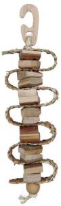 Wisząca zabawka Trixie Naturalne drewno/słoma - 30cm