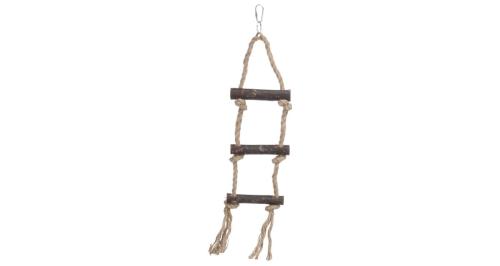 Sznurek do wiszącej drabiny Trixie + 3 drewniane szczeble - 40cm