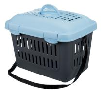 Skrzynia transportowa Trixie Capri Midi 44x33x32cm/5kg - Niebiesko-czarna