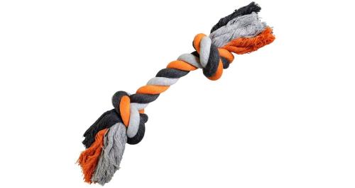Węzeł HipHop Bawełniany 20cm/55g - Pomarańczowy/Czarny