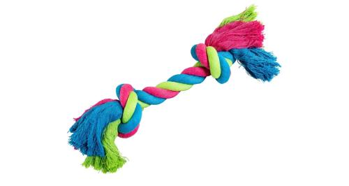 HipHopowy węzeł bawełniany 20cm/55g - Niebieski/Zielony/Różowy