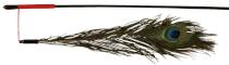 Zabawka Trixie Pawie pióro na drążku - 47cm