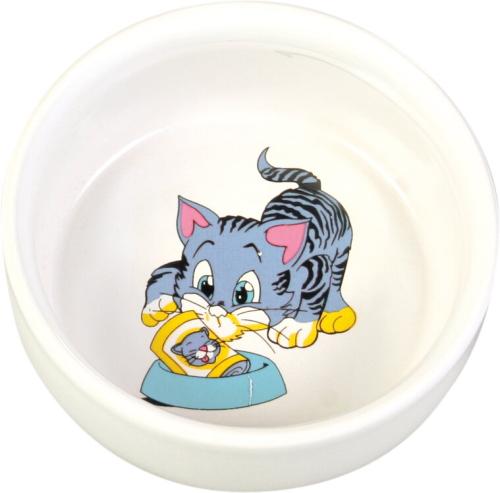 Trixie Miska Ceramiczna Malowany Kot - 0,3/11cm