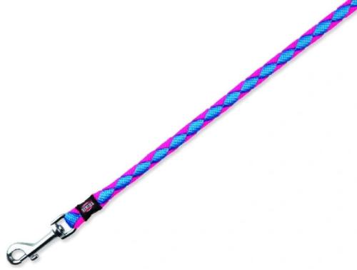 Smycz Trixie Cavo 1,2cm/1m - Neonowy Niebieski/Różowy