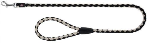 Smycz Trixie Cavo 1,8cm/1m - Czarny/Srebrny