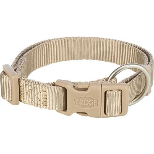 Obroża nylonowa Trixie Premium Sand - S/M (1,5 cm/30 do 45 cm)