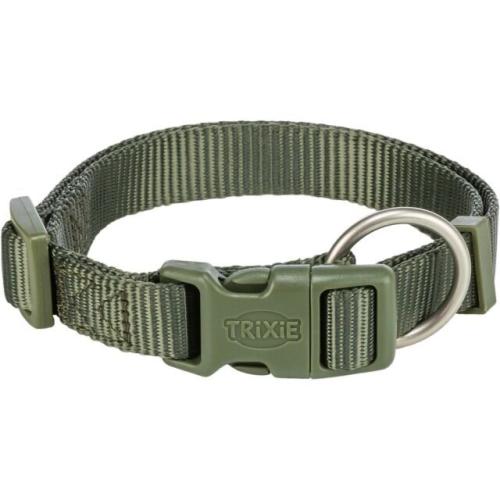 Trixie Premium Obroża 2cm/35-55cm - Oliwkowa zieleń