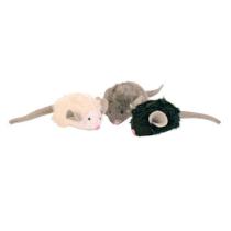 Zabawkowa mysz z mikrochipem Trixie z dźwiękiem i kocimiętką - 6cm